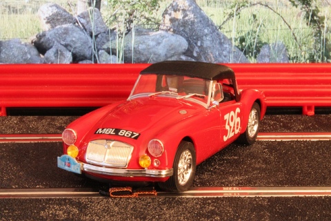 MG MGA Sports. Rally des Alpes 1956